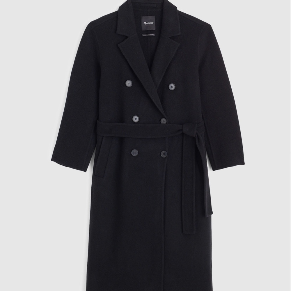 Madewell Black Double-Breasted Coat